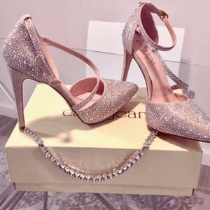 Crystal stilettos sz 7 1/2